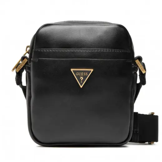 Guess, Tracolla, Textile Bag, Black, HMESCAP2215BLA, For Men, 18 x 14 x 5 cm