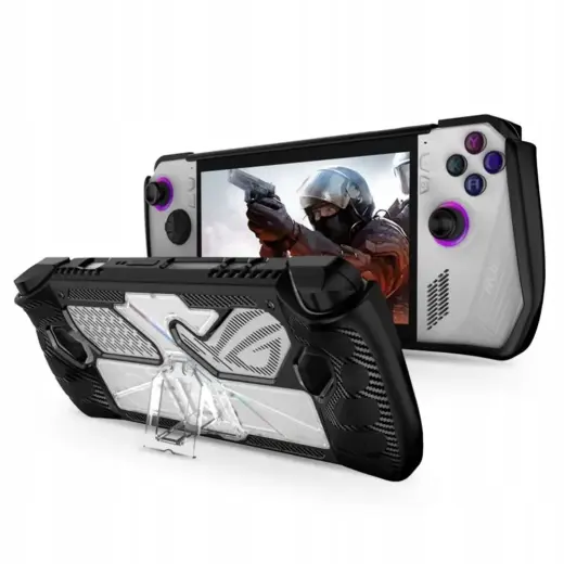 Tech-Protect Defense case for Asus ROG Ally - black and transparent