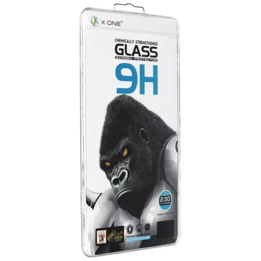 X-ONE 3D Full Cover grūdintas apsauginis stiklas telefonui Galaxy S24+ (suderinama su pirštų atspaudų jutikliu po ekranu)
