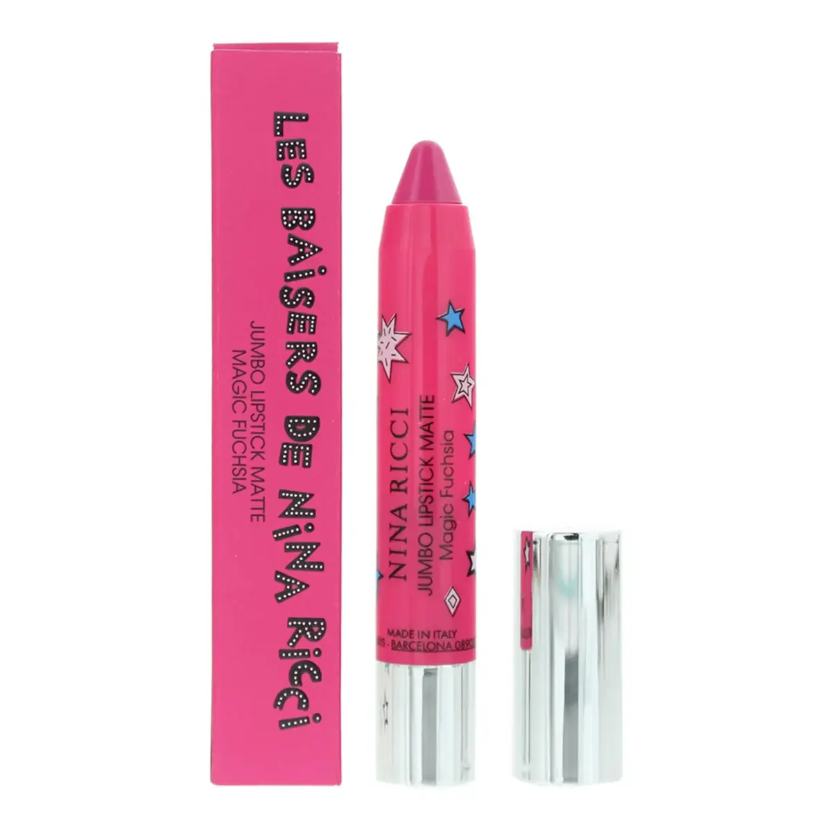 Nina Ricci, Jumbo Lipstick Matte, Cream Lipstick, Magic Fuchsia, 2.5 g