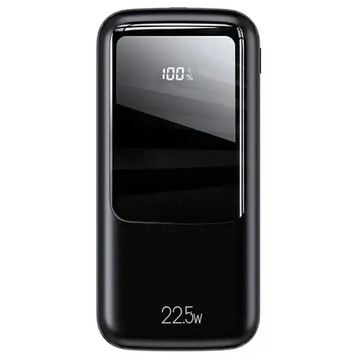 USAMS PB58 US-CD177 väline akupank (powerbank) | 20 000 mAh | 22.5W | PD, QC | USB-A, USB-C | LED ekraan | must