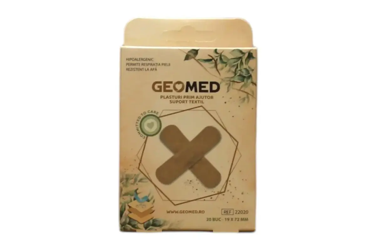 Geomed Set, Protective Wound Dressings, 19 x 72 mm, 20 pcs