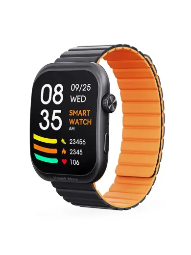AUKEY SW-1U Smartwatch with Two Magnetic Straps  Zinc Alloy Case  Gray