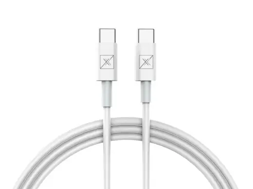 MX SHOCK провод для передачи данных и зарядки | USB-C на USB-C | PD, QC | 20W | белый