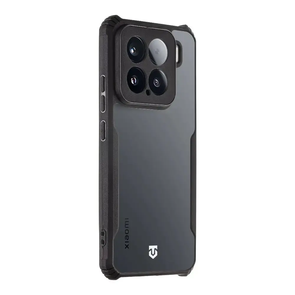 Тактический чехол Quantum Stealth для Xiaomi 15 5G Прозрачный|Черный