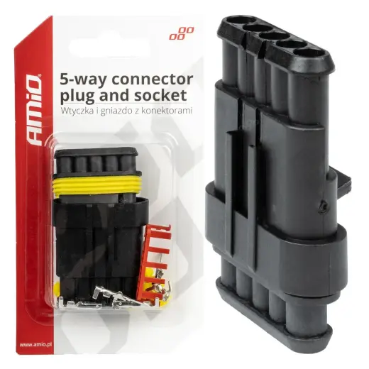 Connector plug and socket set AMIO-03521