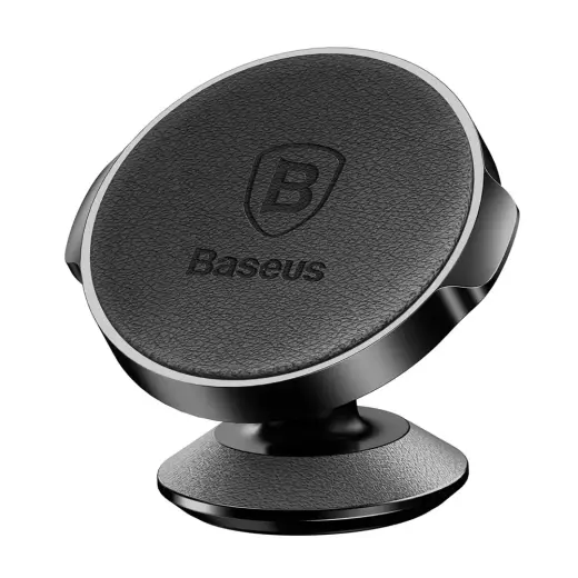 Baseus SUER-F01 Small Ears Vertical Magnetic Holder Genuine Leather Black