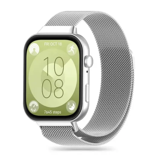 Tech-Protect MilaneseBand strap for Huawei Watch Fit 3 - silver