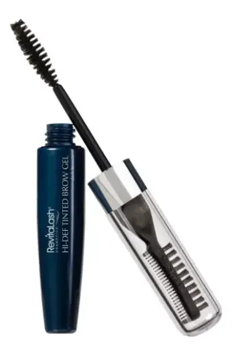 Revitalash Hi-Def Tinted Eyebrow Gel - Dark Brown - 7.4ml - Defining Water-Resistant Brow Setting Gel - Buildable Long Wear Formula - Face the Future