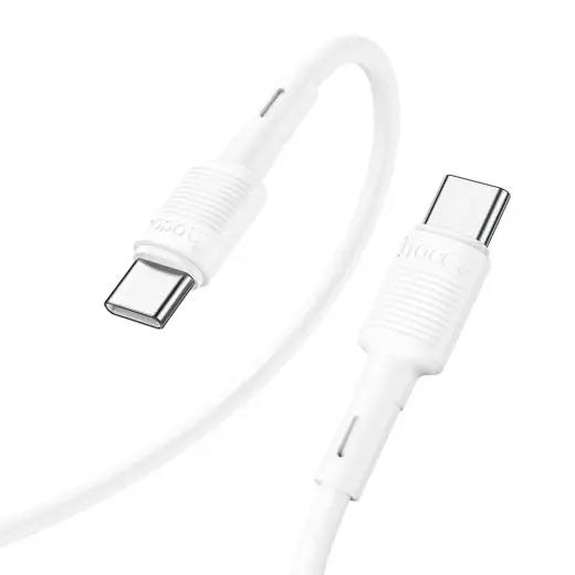 Hoco Victory X83 andmeedastus- ja laadimiskaabel | USB-C kuni USB-C | 60W | 1m | valge