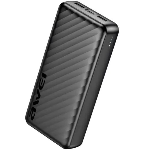 PowerBank AWEI P6K Pro 20000mAh          2xUSB-A/USB-C black