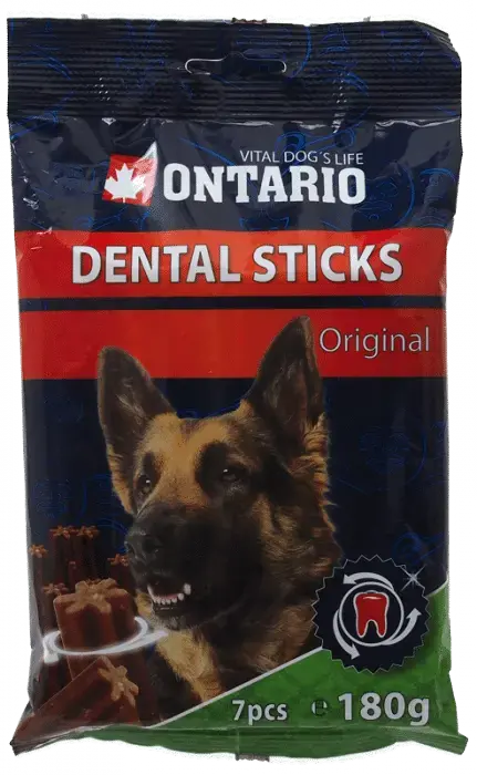 Gardums suņiem : Ontario Dental Stick Original, 180 g