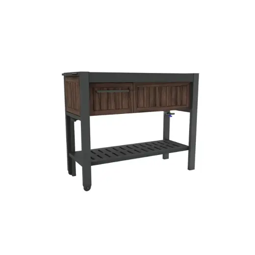 Ballīšu galds pagarināms Extendable Party Station valrieksta tonis