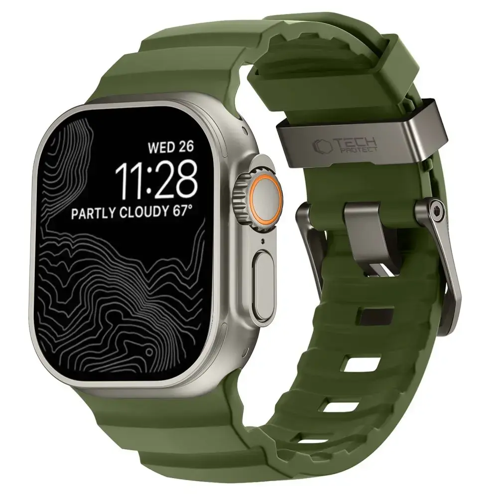 Tech-Protect MOTION APPLE WATCH 8 / 9 / 10 / 11 / 12 / SE / ULTRA (44 / 45 / 46 / 49 MM) TACTICAL GREEN