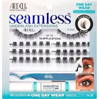 Ardell Seamless Underlash Extensions Kit Fauxmink D Curl - Doplňovací sada řas 0ml