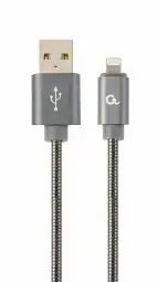 Gembird data transfer and charging cable | USB-A to Lightning | 1m | gray
