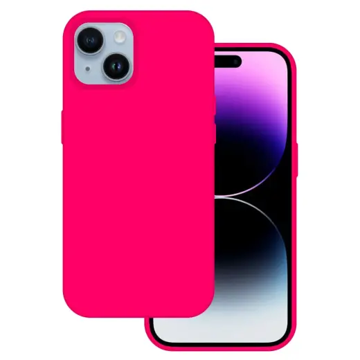 Tel Protect Silicone Premium telefono dėklas iPhone 15 Plus rožinis