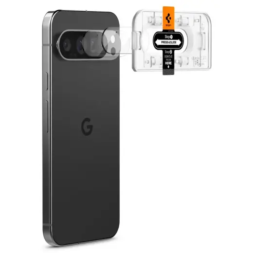 SPIGEN OPTIK.TR "EZ FIT" ПРОТЕКТОР КАМЕРЫ 2-УПАК GOOGLE PIXEL 9 PRO XL КРИСТАЛЬНО ЧИСТЫЙ