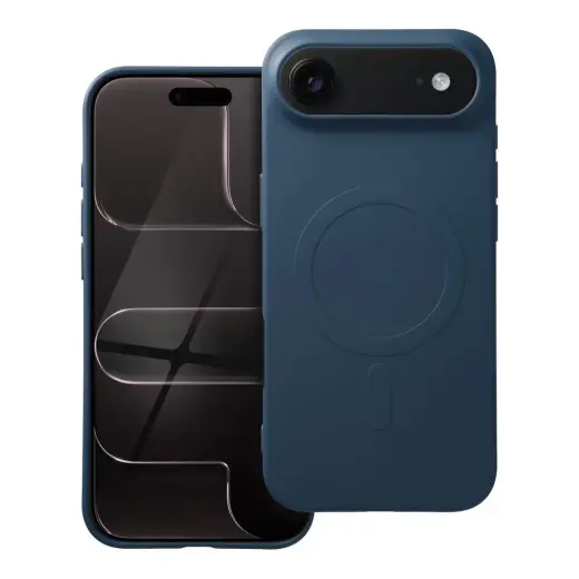 Silicone Mag Cover (big hole) telefono dėklas su MagSafe palaikymu iPhone 17 Air mėlynas
