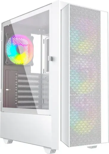 Gembird Fornax 4000W ARGB gaming ATX computer case  Midi Tower  backlight  White