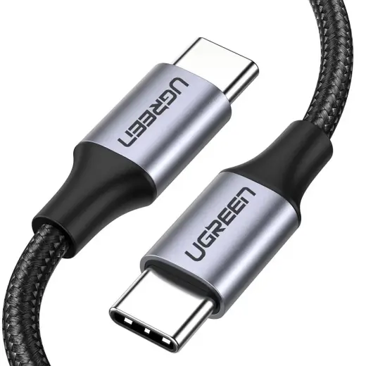 Ugreen USB Type C - USB Type C cable Quick Charge 480 Mbps 60 W 3 A 1 m black and gray (US261 50150)