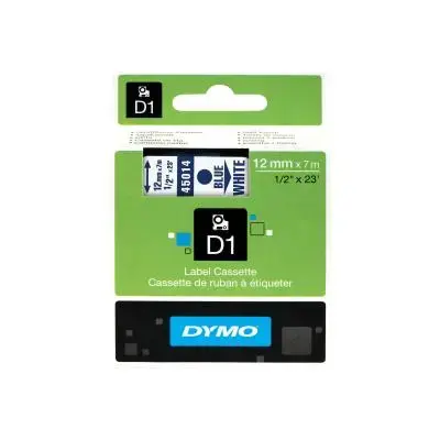 Dymo Schriftband 45014 White Blue (S0720540)