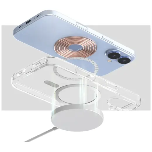 Araree Duple M MagSafe Case for iPhone 17 Transparent Фото num