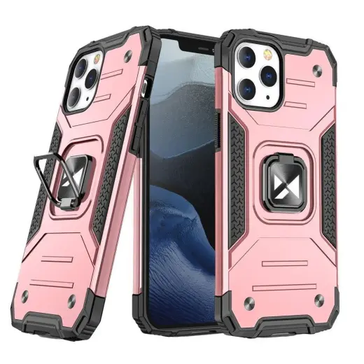 Wozinsky Ring Armor чехол с подставкой для телефона iPhone 14 Pro Max золотой