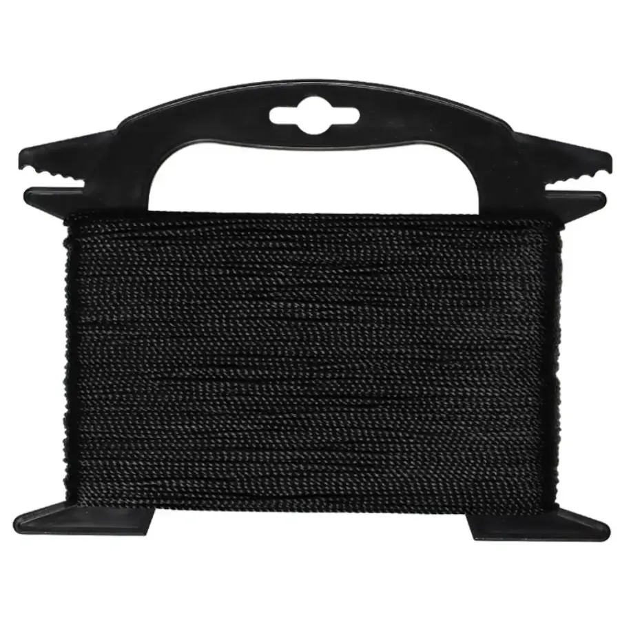 Cord 1mmx100m polyamide twisted black