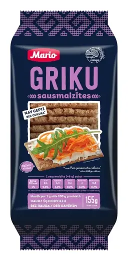 Griķu sausmaizītes MARIO, 155g