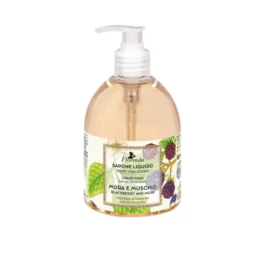 Florinda, Blackberry & Musk, Musk, Cleansing & Softening, Liquid Soap, Hands & Face & Body, 500 ml