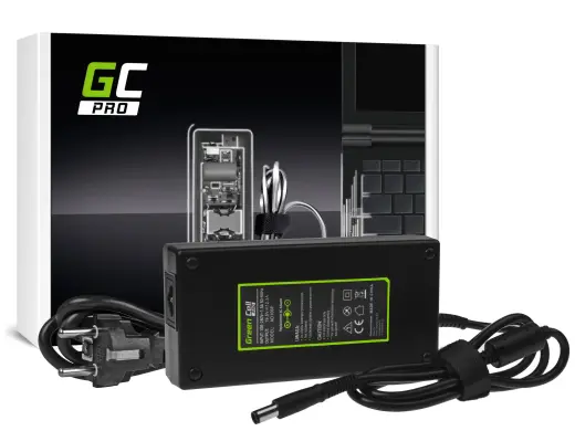 Green Cell PRO Charger | AC Adapter 19.5V 12.3A 240W for Dell Precision 7510 7710 M4700 M4800 M6600 M6700 M6800 Alienware 17