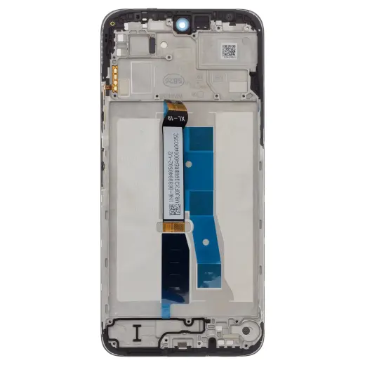 LCD Display + Touch Unit + Front Cover for Poco M7 Black (Service Pack)