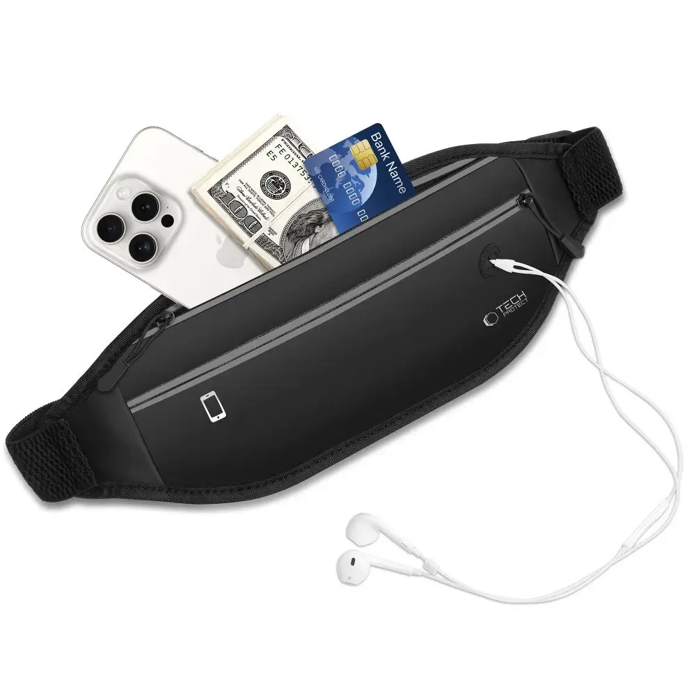 TECH-PROTECT M7 UNIVERSAL SPORT WAIST BAG BLACK