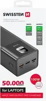 Swissten Power Line Power Bank External Charging Battery 50 000 mAh 100W