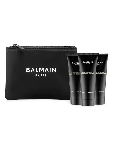 Gift Set Balmain: Homme, Hair Conditioner, Bodyfying, 50 ml + Homme, Hair Shampoo, Bodyfying, 50 ml + Homme, Cleaning, Shower Gel, Body, All Skin Types, 50 ml