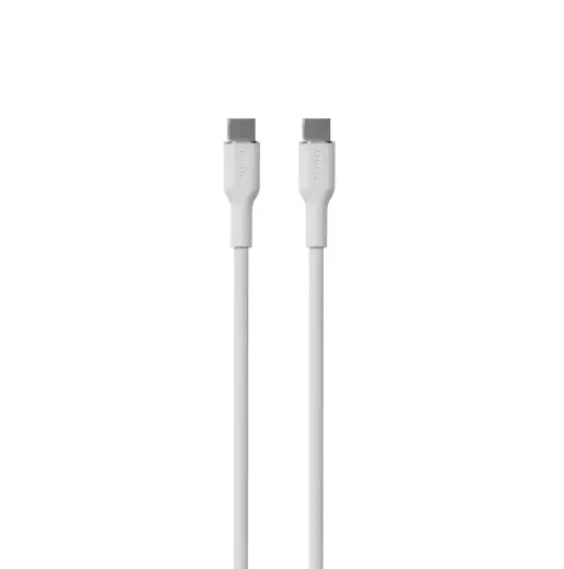 Puro Soft провод для передачи данных и зарядки | USB-C на USB-C | 60W | 1.5м | белый
