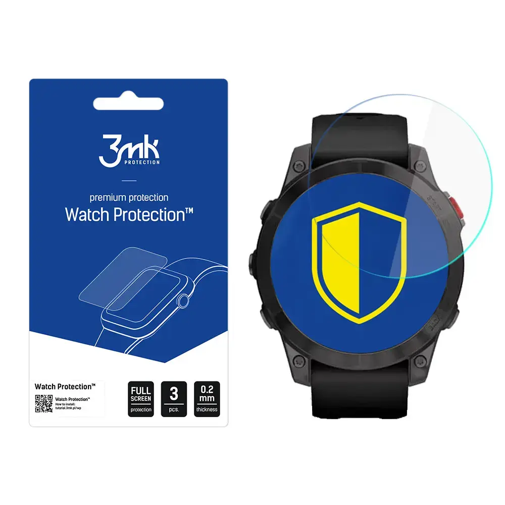Garmin Epix 2 - 3mk Watch Protection™ v. FlexibleGlass Lite screen protector
