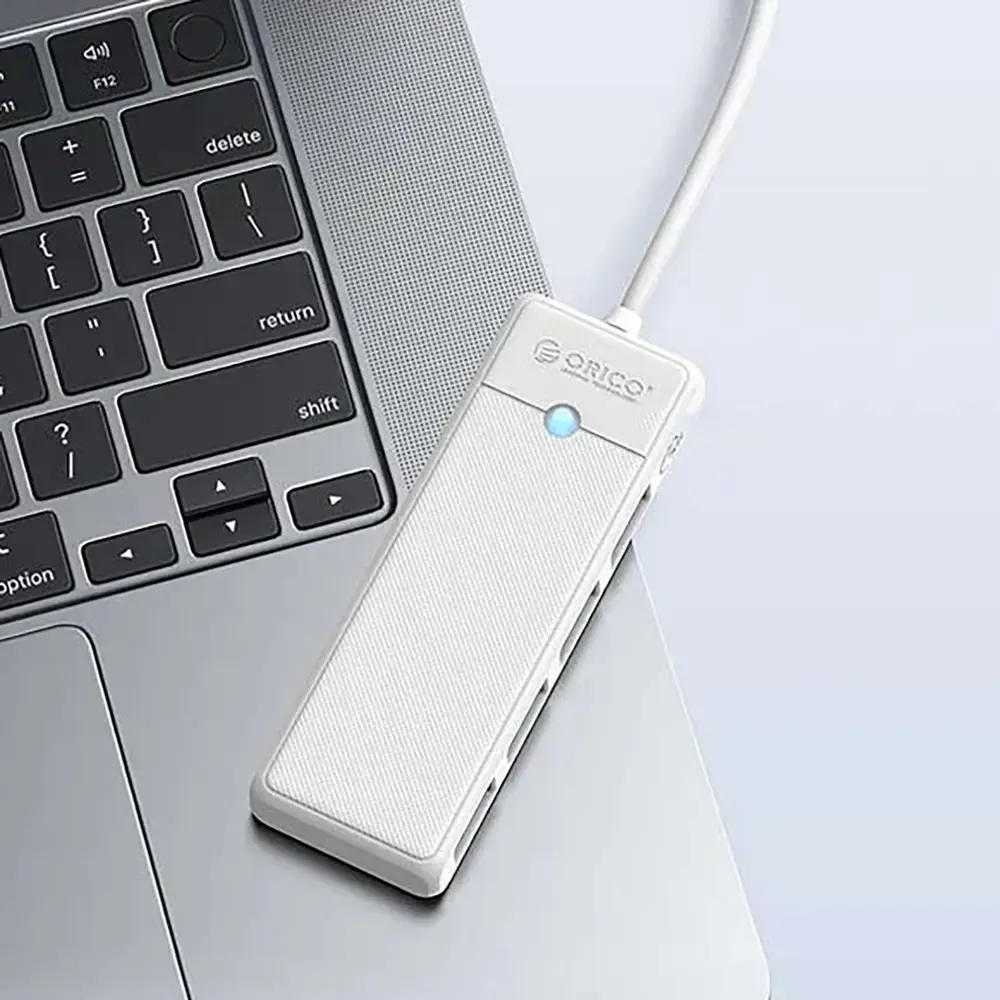 Orico PAPW4A-C3 USB Hub 4-port 4x USB-A 3.0 1 m - white