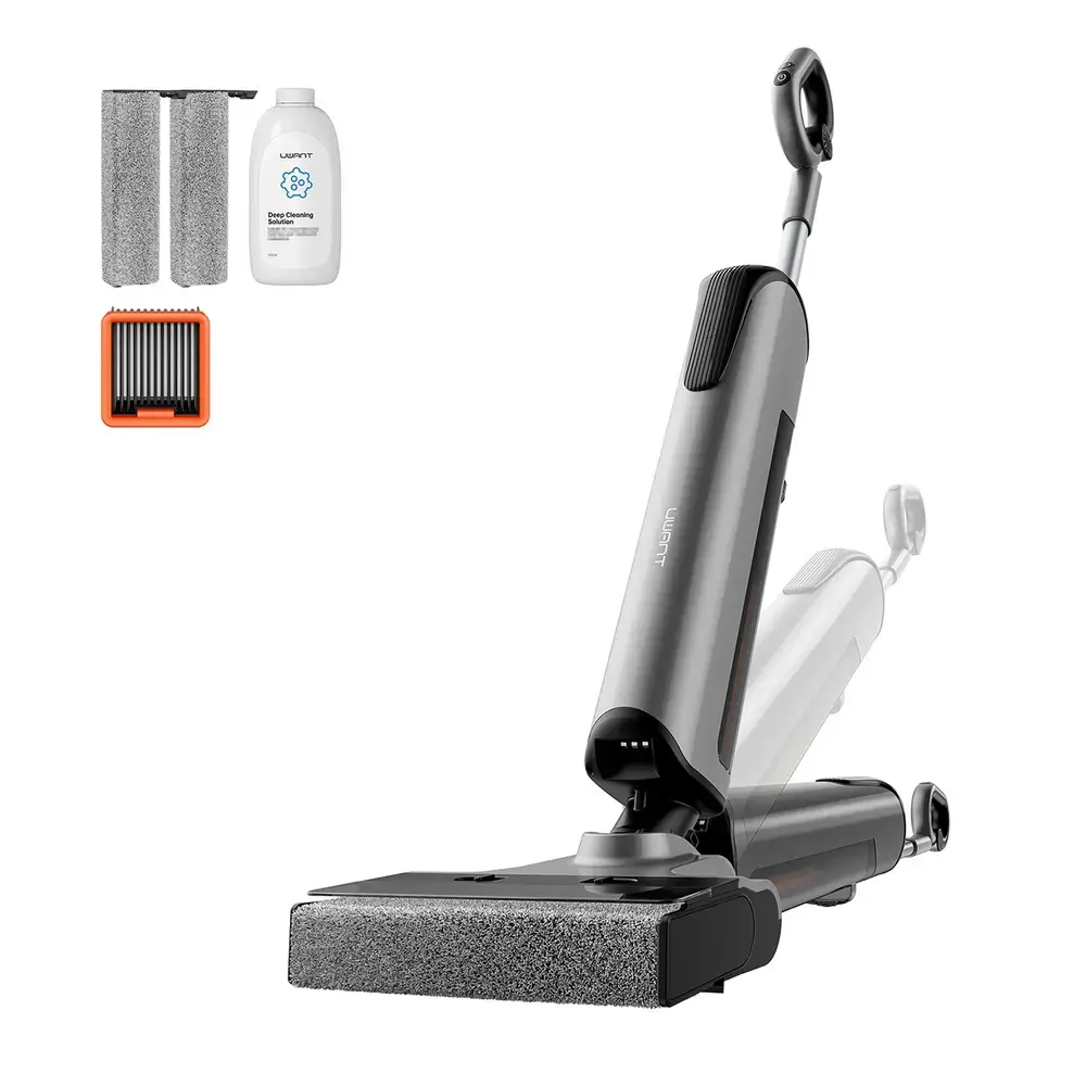 UWANT D700 Upright Vacuum Cleaner with Mopping Function and Charging Station - Gray