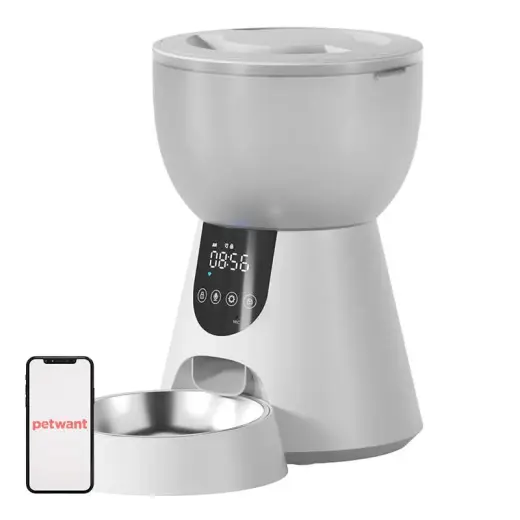 F17 LED automatic food dispenser + W8 Petwant drinker