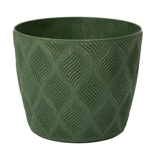Puķu pods Flow Petit Eco 15cm, zaļš