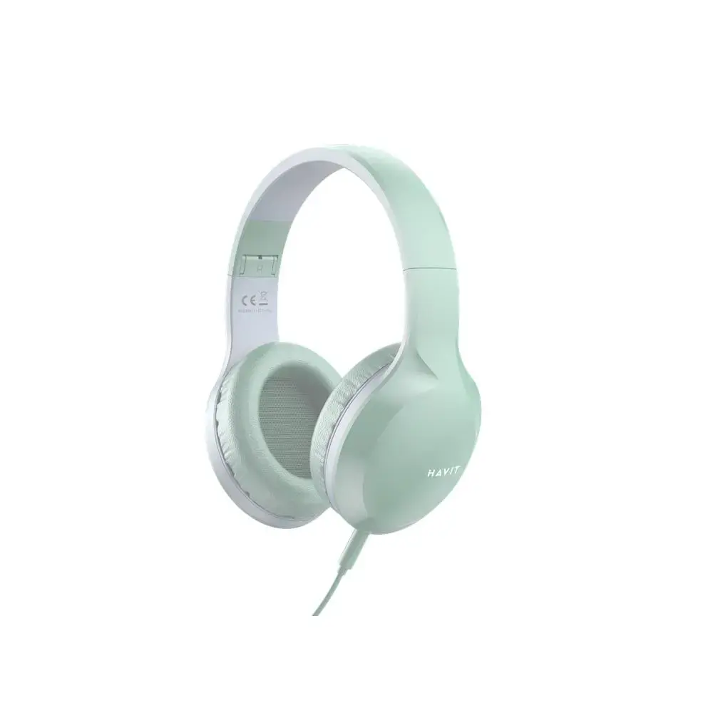 HAVIT wired headphones H100d on-ear green