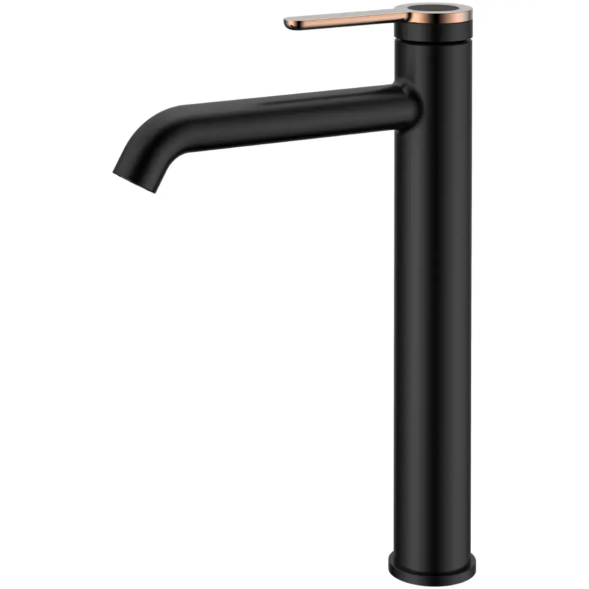 AB Sink mixer tap AMBER, tall, black/gold