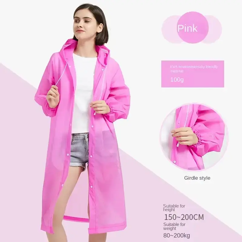 RAINPROOF COAT (ONE SIZE) PINK