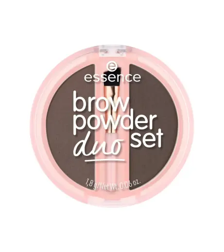 Essence, Duo Set, Matte, Eyebrow Powder, 03, Dark, 1.8 g