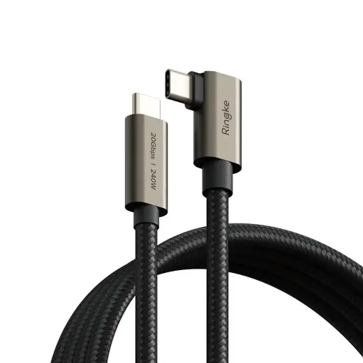 RINGKE data transfer and charging cable | USB-C to USB-C | 240W | 2m | black