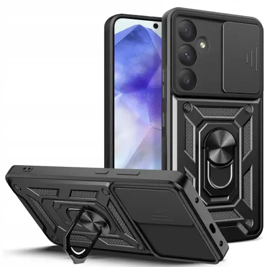 Tech-Protect CamShield Pro case for Samsung Galaxy A55 5G - black