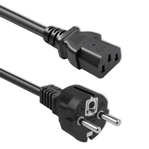 Qoltec Power cable SCHUKO | IEC C13 | CEE 7/7 | 3x1.00mm² | Pure copper Cu | 1.5m