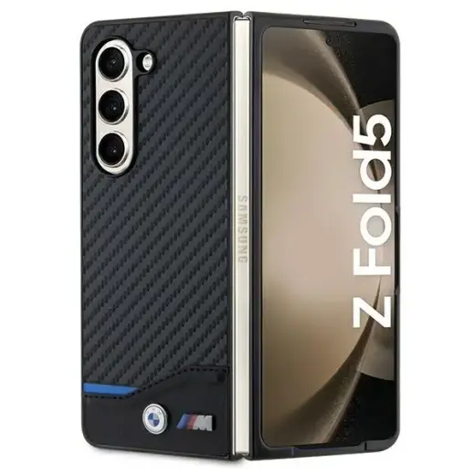 BMW BMHCZFD522NBCK Z Fold5 F946 czarny|black Leather Carbon
